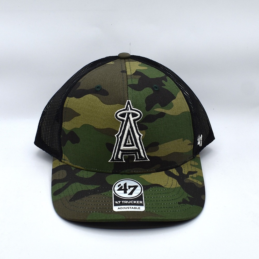'47 Brand Los Angeles Angels MLB Baseball Trucker Snapback Hat Cap Camo NWT OSFA